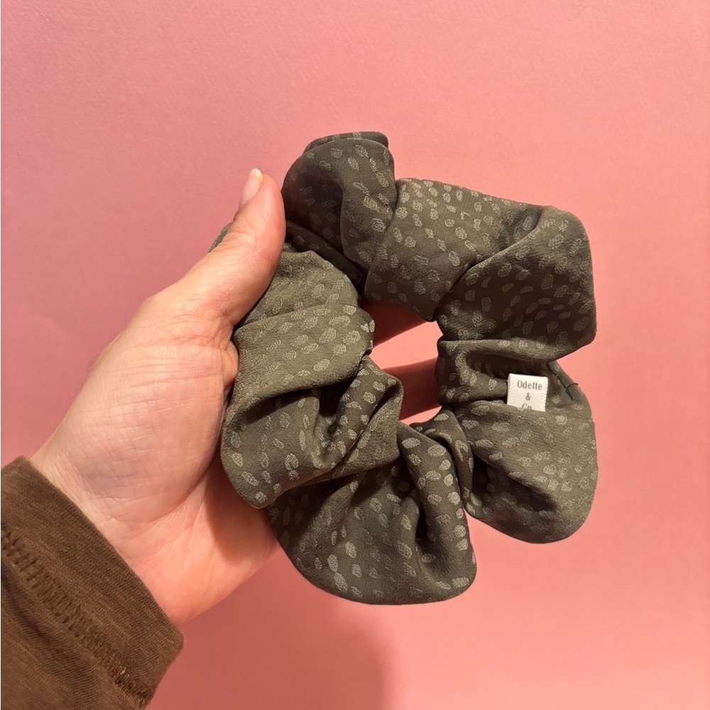 Handmade Scrunchie in Evergreen
